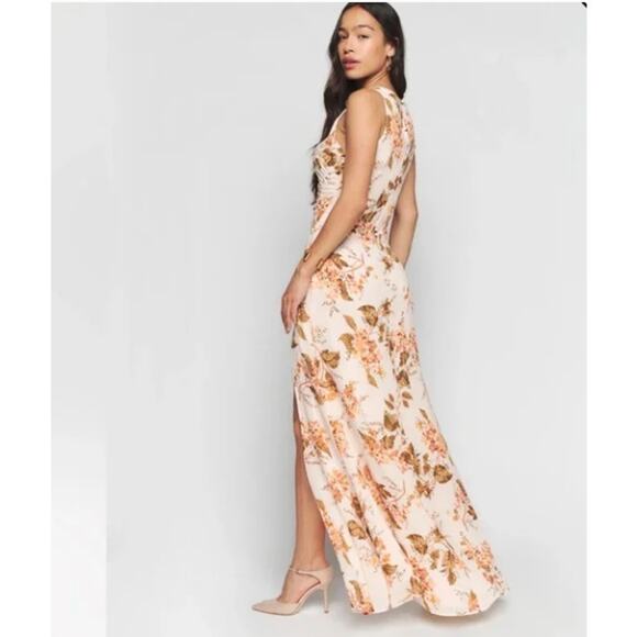 Reformation Womens Senna Floral Maxi Dress Bella Multicolor Size 14 NWT - Picture 3 of 14